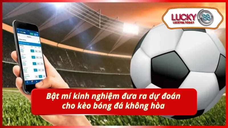 Hướng dẫn cách nhận định kèo bóng đá không hòa cho tỷ lệ thắng cao