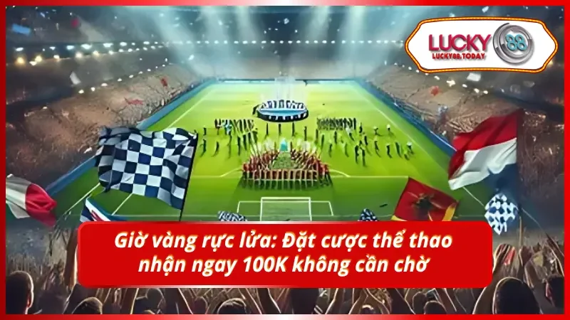 Khuyến mãi thể thao LUCKY88: Nhận 100K miễn phí trong khung giờ vàng thể thao