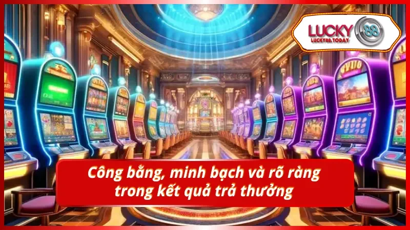 Kết quả trả thưởng rõ ràng, an toàn tuyệt đối